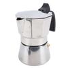 Stovetop Coffee Maker Stainless Steel Octagonal Even Heat Distribution Stovetop Coffee Maker Pot Silver