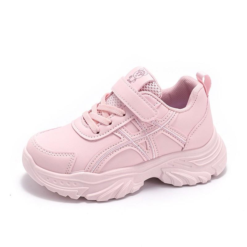 Kinderschuhe Laufen Herbst 2026 Lederoptik Sneaker Schulkinder Jungen Mädchen Leicht Atmungsaktiv Rutschfest Sportlich