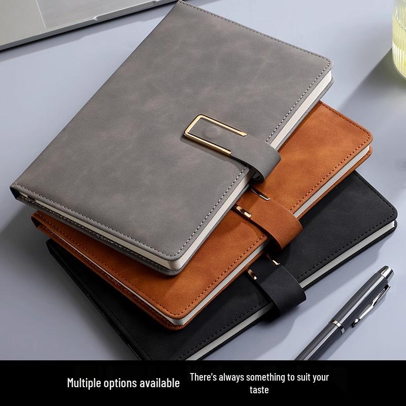 Elegant A5 U-Shaped Buckle Notebook Gift Set - Customizable for Business Meetings