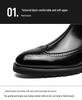 Men's Plus Size Brogue Pointed Toe Leather Ankle Boots - Formal & Casual High Top Shoes