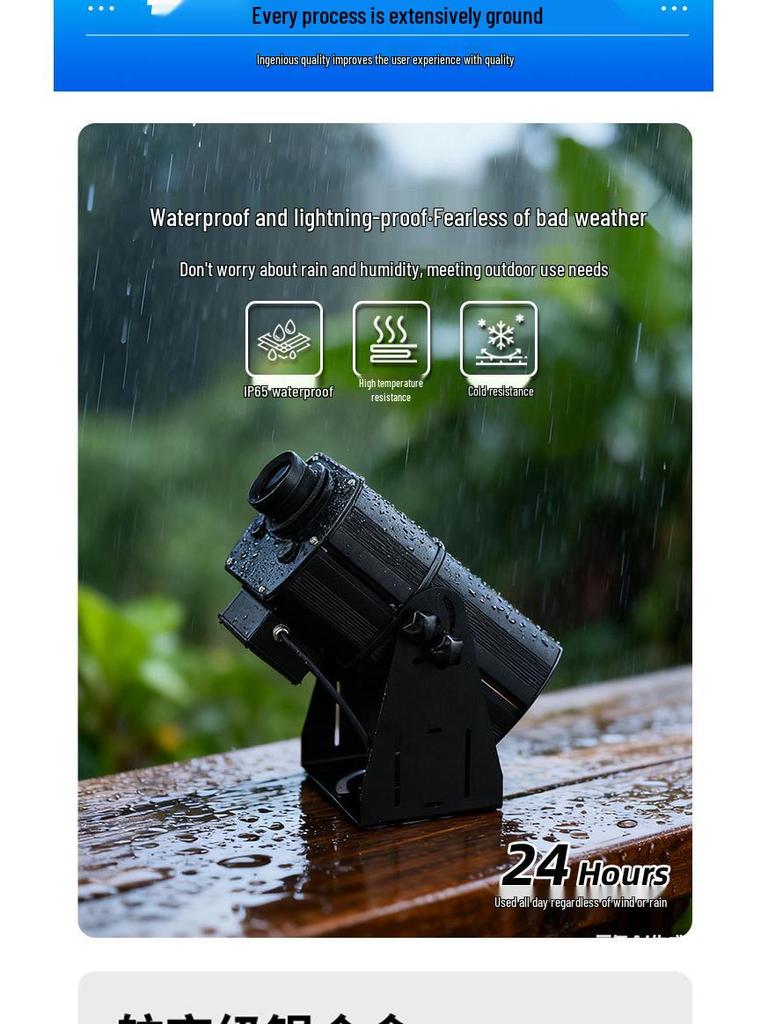 High-Power Industrial Crane Warning Light: Dynamic Zebra Crossing Projector