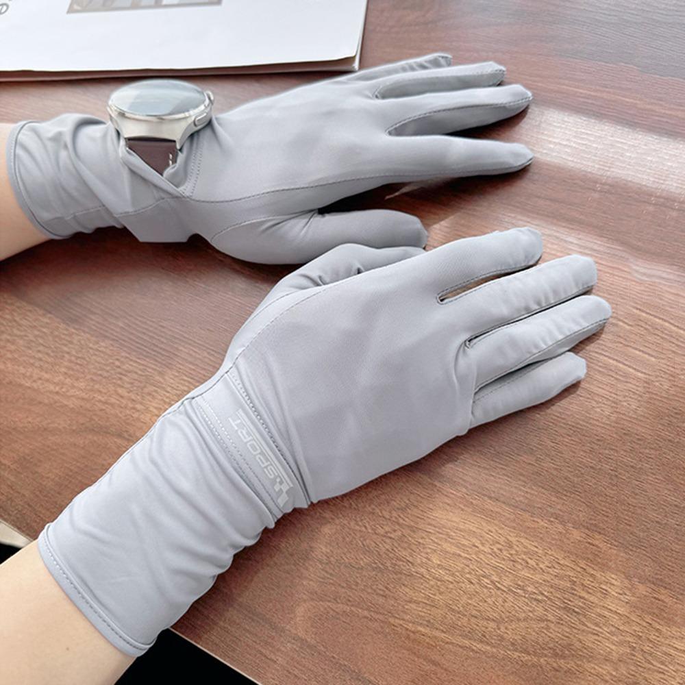 Anti-UV Sun Protection Riding Gloves Breathable Summer Driving Mittens  Ladies