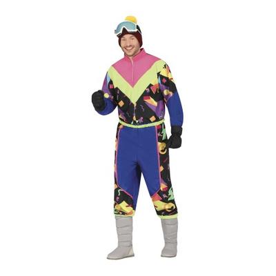 Fiestas Guirca Herren 80er Jahre Skifahrer Kostüm