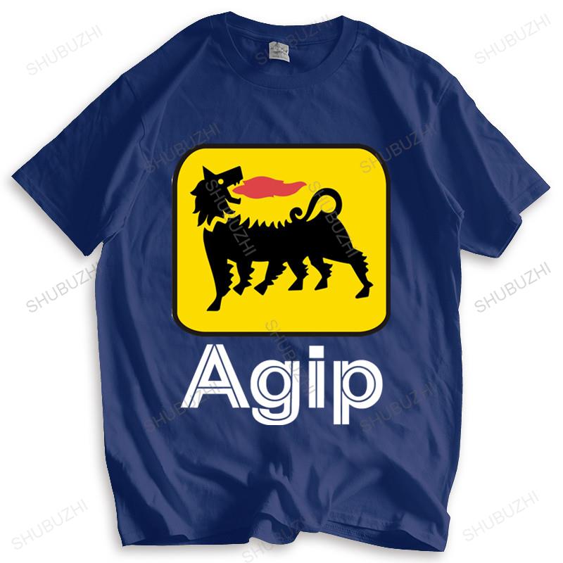 

Нова чоловіча футболка з логотипом компанії AGIP Racing Oil Бренд Бавовняна футболка Пряма доставка літня модна футболка 3XL