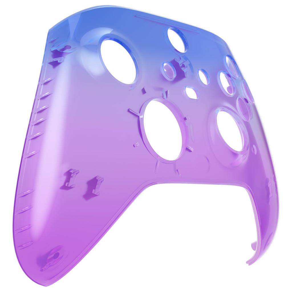 custom clear front housing shell for Xbox Series featuring a cover faceplate for Xbox Series and Xbox Core consoles not Clear eXtremeRate's X/S,