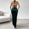 JKASHD Damenmode, Sommer, Frühling, einfarbig, ärmellos, hohe Taille, sexy Cocktail- und Abendkleider