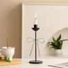 Decorative Candle Stands Iron Taper Candle Holders Bowknot Candlestick Holders for Wedding,Dinning,Party Decorations