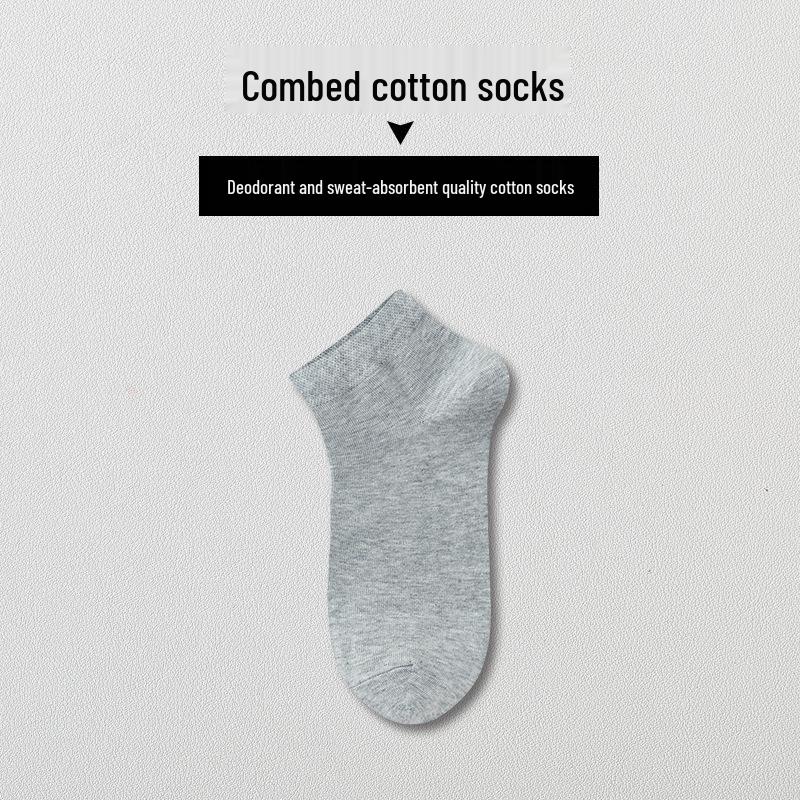 Odor-Resistant Cotton Disposable Socks: Unisex, Black/White/Gray, Sweat-Absorbent, No-Wash, Summer Thin Style.