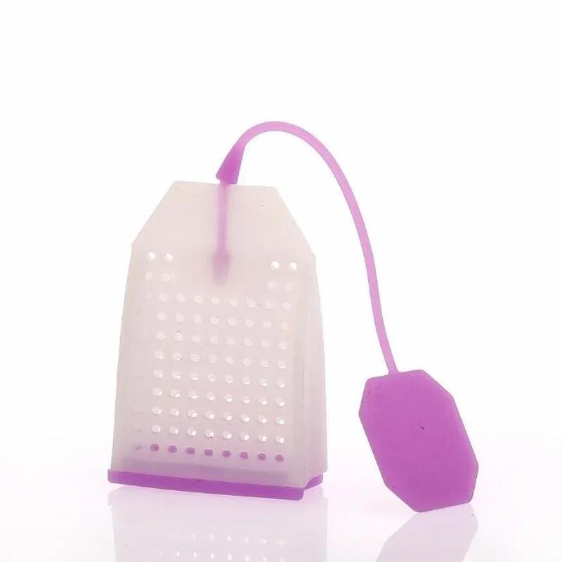 Niedlicher Cartoon Katze Geformter Schwarztee Tee-Infuser Teesieb Lebensmittelqualität Silikon Loseblatt Kräuter Gewürz Brühwerkzeuge