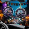 Pumpkin Witch Decoration Halloween Hanging Ornament 2D Flat Acrylic Pendant for Car Interior Rearview Mirror Backpack Key Ring