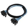 Available Now: Fast-Shipping Braided 4 Pairs SATA 7-Pin Data Cables for Computer Cases & Hard Drives, 12G