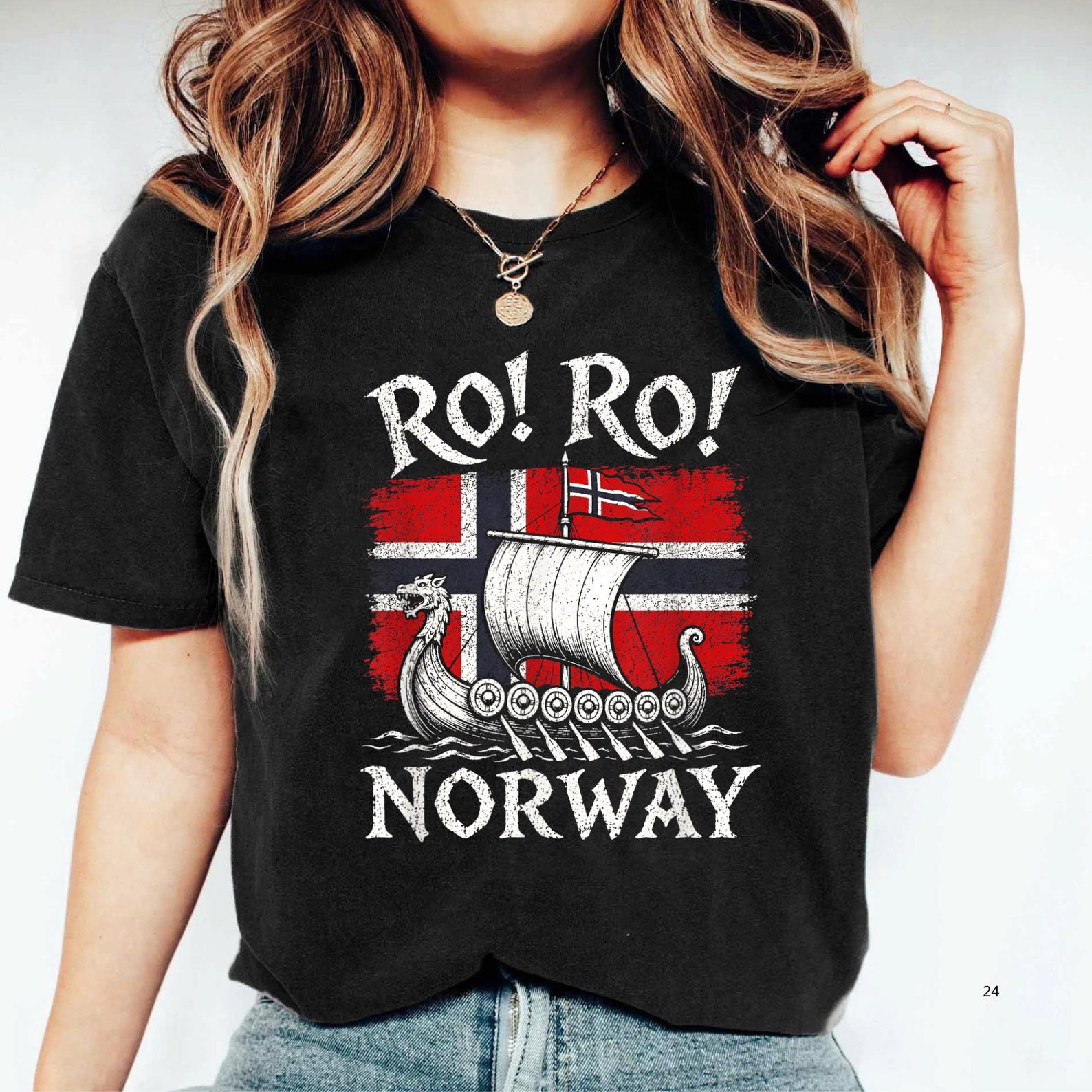 Ro! Ro! Norway Viking Ship T-Shirt, Ro Ro Norway Viking Ship Tee, Norwegian Soccer Fan Tee, Norway Football Supporter Gift XL