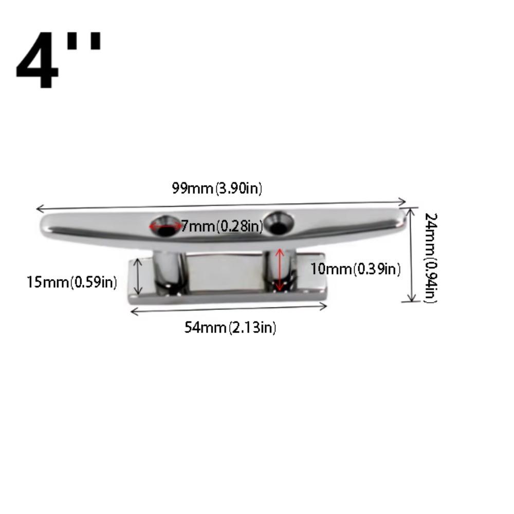 Polished Finish Boat Cleat 316 Stainless Steel Combo Cleat Mooring Cleat Boat Application