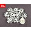 10pcs/lot White Tile Round 2 X 2 Clock with Roman Numerals Simple Pattern Educational Building Blocks DIY Toys Kids Xmas Gifts