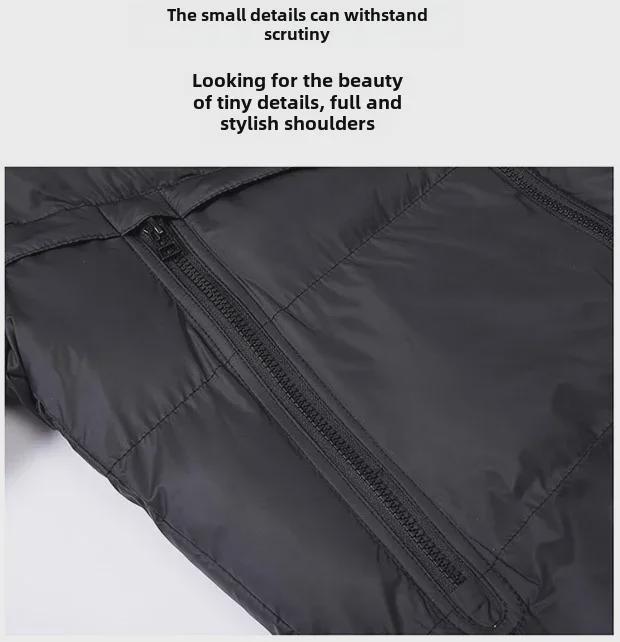 Men's Trendy Hooded Winter Cotton Jacket - Large Size