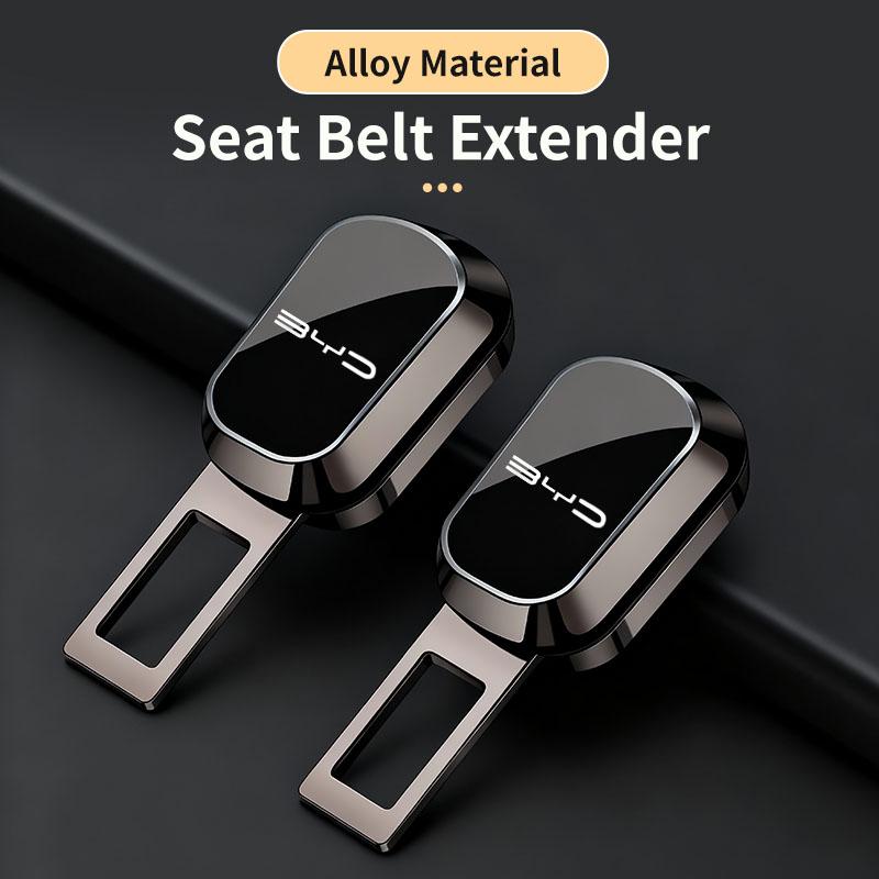 BYD Car Seat Belt Extender Clip Buckle Universal Zinc Alloy Safety Belt Extension Insert Lock Socket for Comfortable Driving