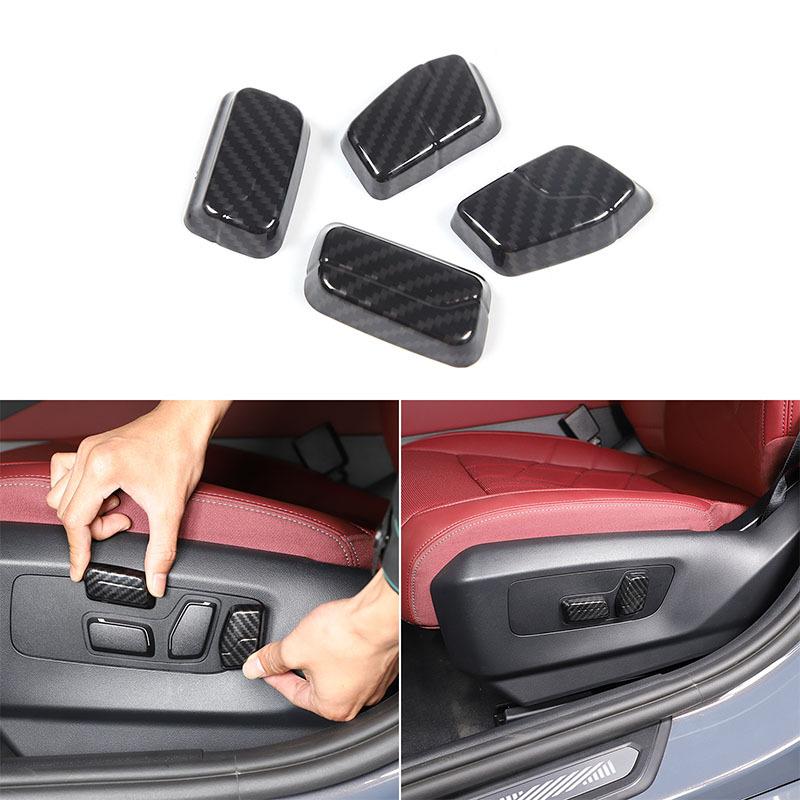 For BMW 5 Series G60 2024-2025 ABS Car Front Seat Adjust Button Cover Trim Sticker Car Interior Accessories