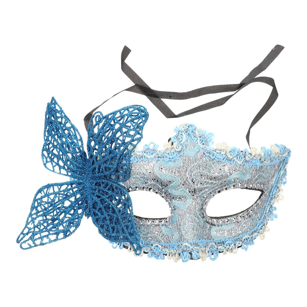 Schmetterling Maskenball Maske Spitze Kunststoff Halbgesichtsmaske für Damen Party Kostüm Halloween Cosplay Zubehör