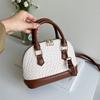 Temperament simple handbag Korean version fashion shoulder messenger bag women's spring summer niche shell bag
