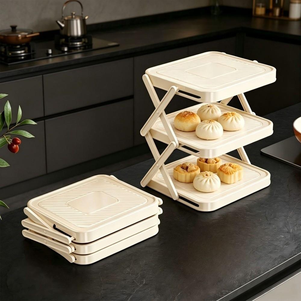 Large Capacity Prepare Dish Storage Rack Space-Saving Dish Storage Rack  Preparing Food