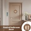 Bathroom Sign Wood Business Toilet Sign Restroom Decoration Wall Decor For Office Guest Business Guesthouses Home Hotel Women