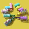 5Pcs Set Mini Sequin Nail Polish Bottle Highlighter Cute Kawaii Fluorescent Pen Art Graffiti Marker Painting Drawing Stationery
