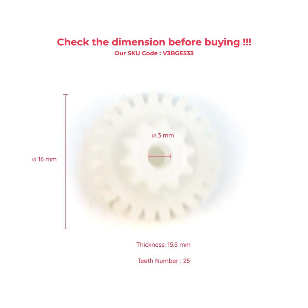 V3EGE533 Air Conditioner Heater Vent Flap Control Motor Actuator Repair Gear 10\25 Teeth for Saab 9-3 2002-2015