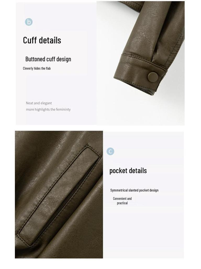 Damen Neue Slim Fit Lammlederjacke - High-End Marke, Frühling & Herbst Kollektion