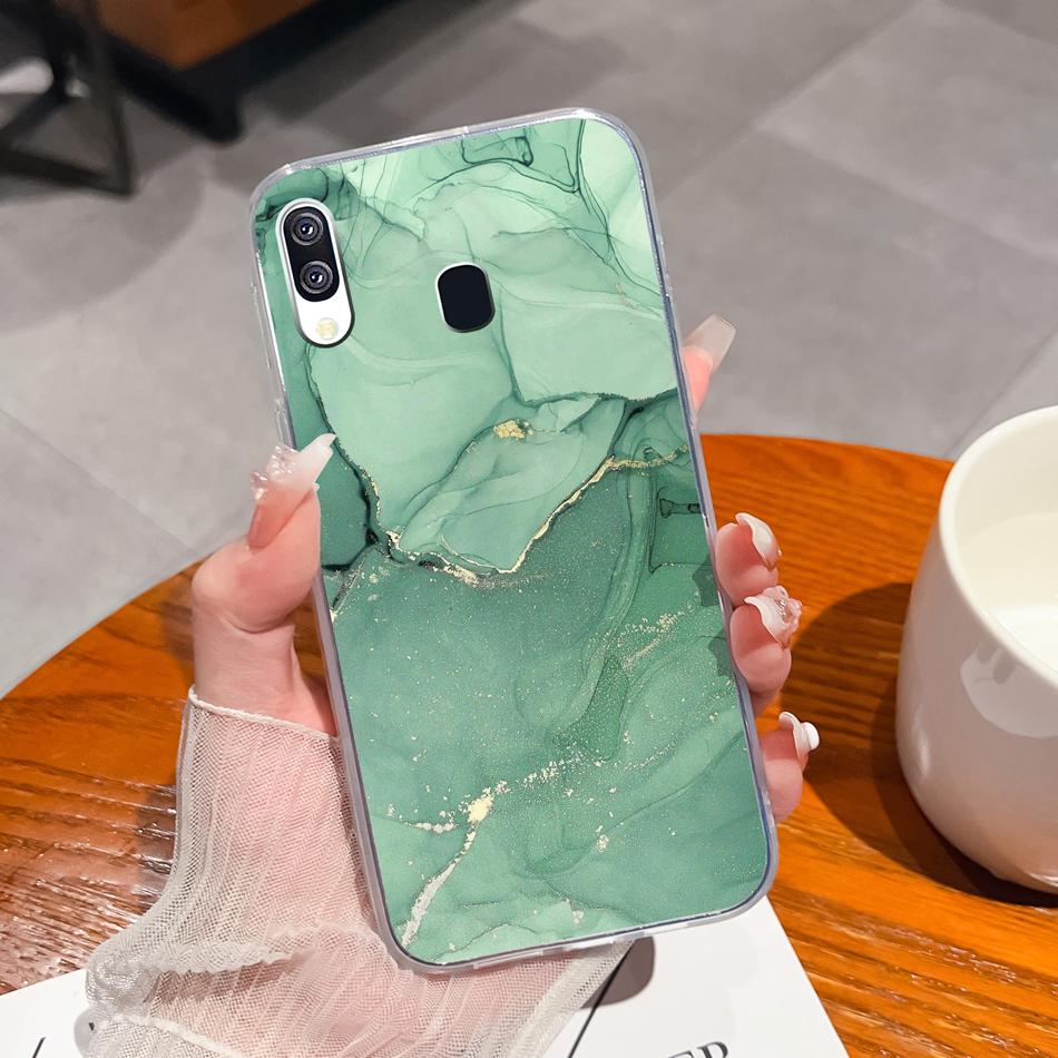 For Samsung Galaxy A40 A41 Phone Case Simple Creative Clear Back Cover For Samsung A 40 A 41 Soft TPU Silicone Anti Drop Fundas