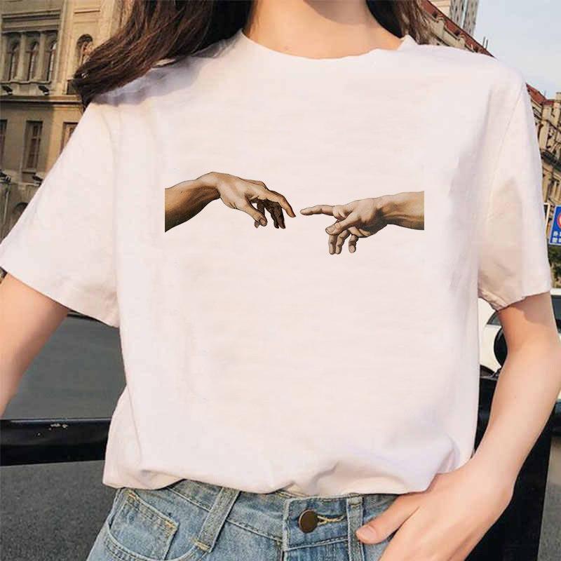 Women's Summer Loose Tops Short Sleeve 