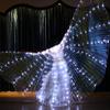 Led Butterfly Glow Wings Performance Costumes for Stage Birthday Wedding Party Dressup Accessories Carnival Glow Props