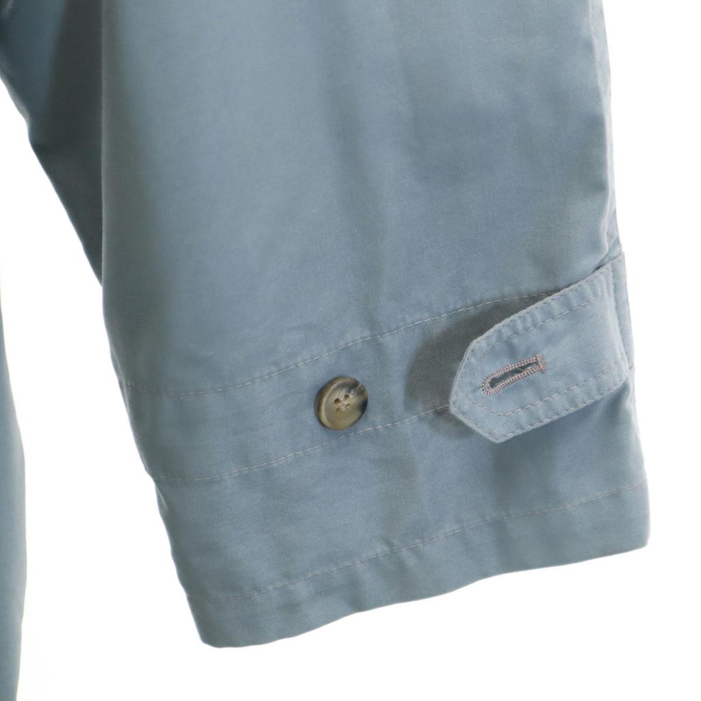 Lanvin 90s Made In Italy Old Stainless Collar Coat 46 Blue Gray Men's Used