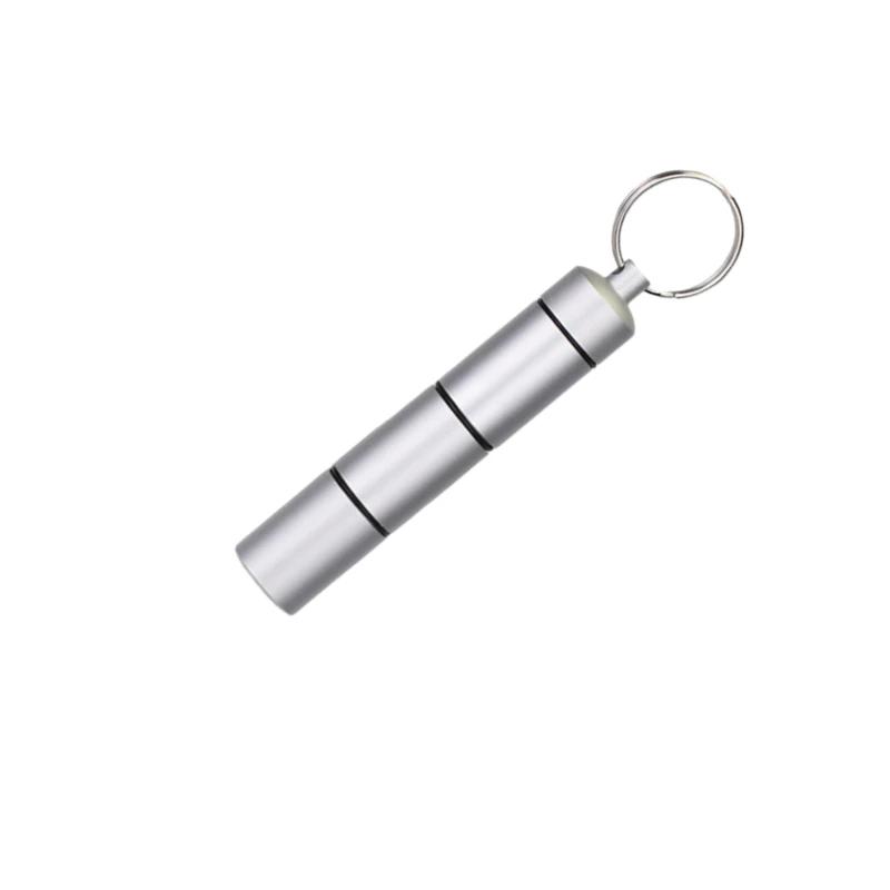 Mini Portable Aluminum Waterproof Pill Box Shell Sealed 3-hour Grid One Day Organizer Tablet Travel Medical Vitamin Fish Oil.