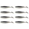 8Pcs Fishing Lures Soft Baits 3D Eyes Realistic Looking Bright Color Natural Swimming Posture Artificial Lures Fake Baits