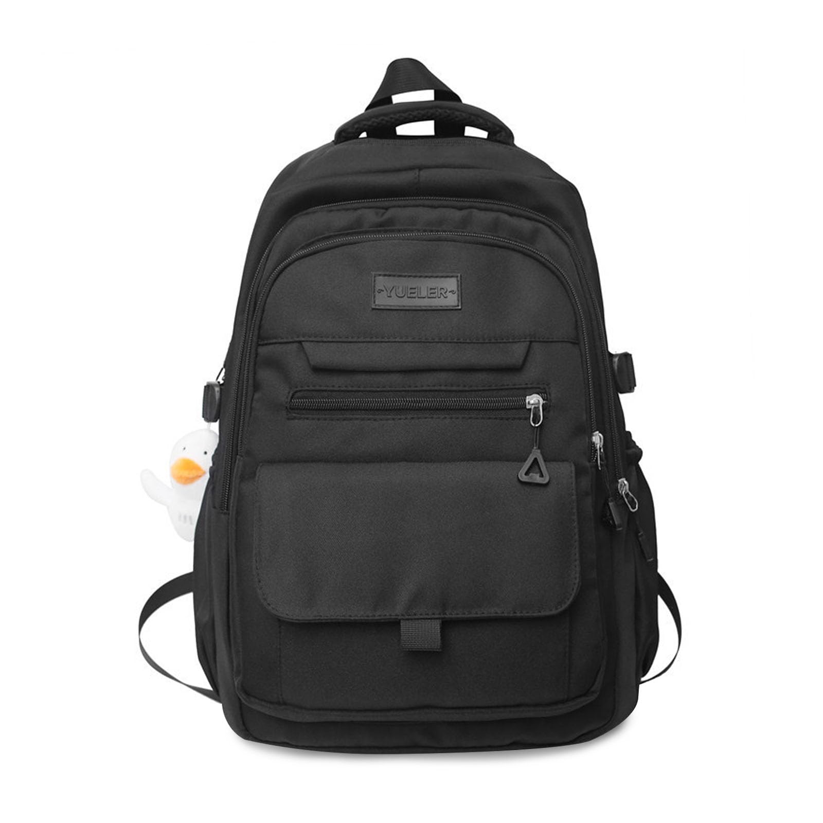 

FANDARE Women s School Backpack, Large Capacity, Korean Style, Unisex, Casual, Popular, Stylish, Cute, Plush Toy Included, Perfect for Commuting,