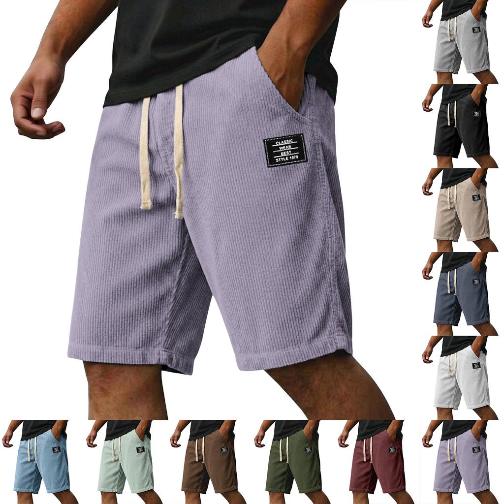 Pantaloncini Casual Estivi da Uomo Moda Uomo Pantaloncini Sportivi Testurizzati