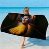 Charlie K-Kirk Towel Soft Lightweight Anti-Sand Large Beach Towel Quick-Drying Bath Sports Family