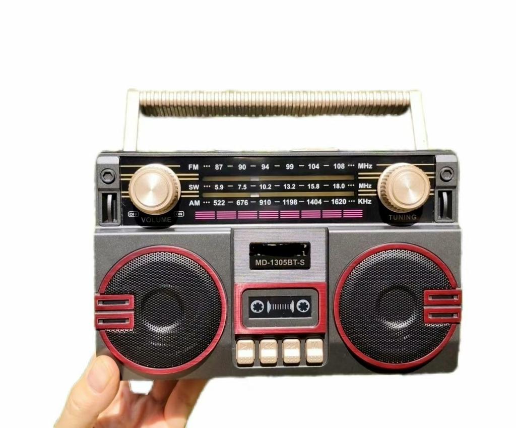 Retro Solární Rádio FM AM SW Přenosný Přijímač Bluetooth 5.3 Reproduktor MP3 Přehrávač Hudby Podpora USB TF Karta Nabíjení Typu C