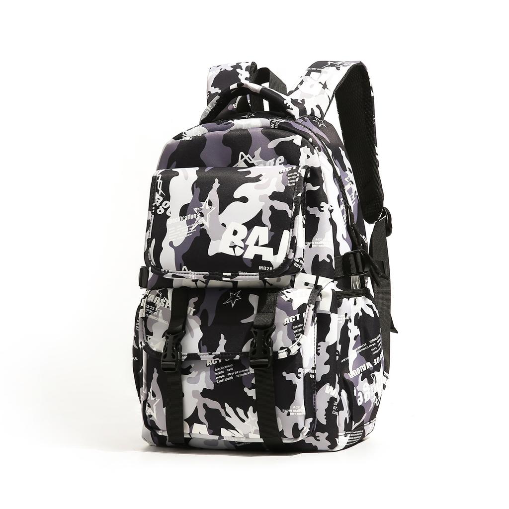 Schooltas nieuwe trendy studentenrugzak, stijlvolle en unieke jongensrugzak, minimalistische rugzak met grote capaciteit voor studenten
