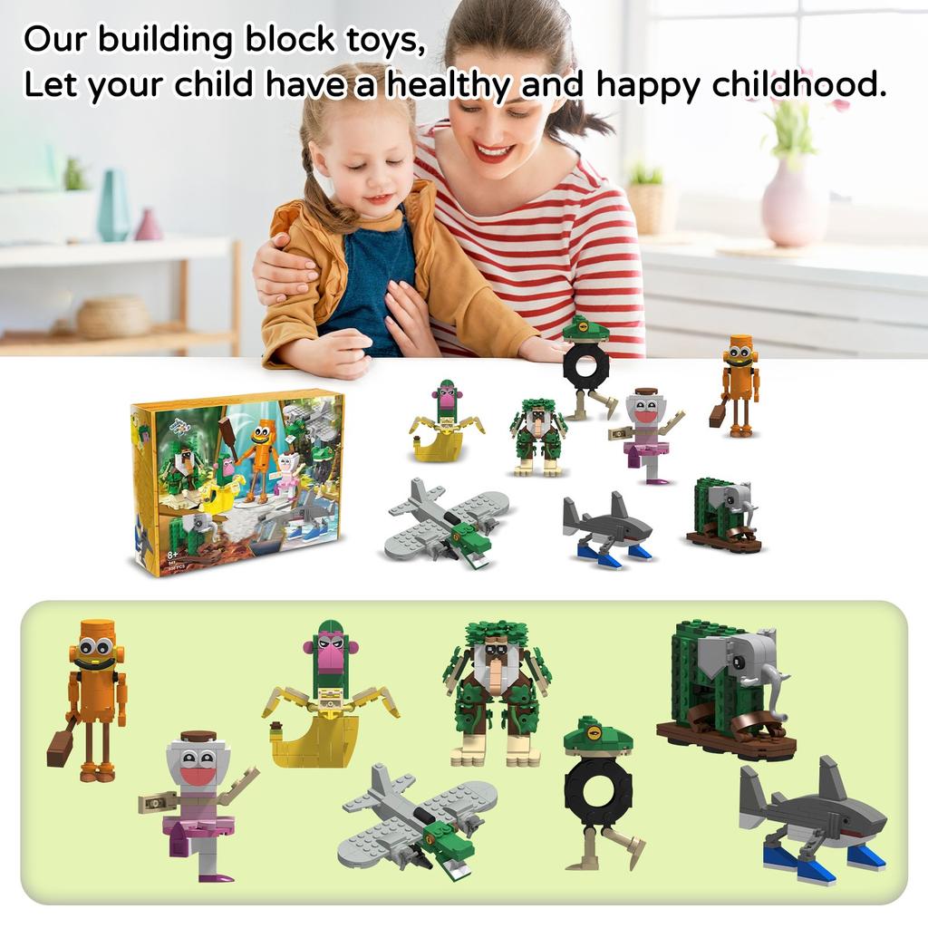 Building Block Toy -Cute Singing Group Children's Educational Enlightenment Building Block Toy