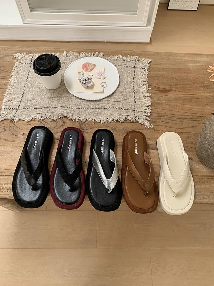 Fashion Summer Flip Flops for Women 2025 Platform Clip Toe Sandals Fashion Slides Woman Beach Vacation Outdoor Slippers Zapatos De Mujer