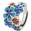 1PC Flowering Ring Women's Atmosphere Retro Ethnic Style Opening Adjustable Creative Index Finger Ring