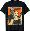 Creepy Cute Zombie Selfie Vintage Horror Comic Halloween Tee