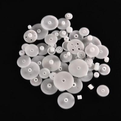 58Pcs Plastic Gears M0.5 For Motor Robotics Model Shaft Part Diy Helicopter Car