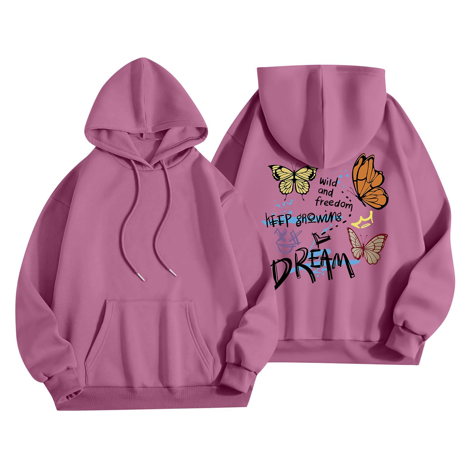 

Женская мода, женский легкий пуловер с длинными рукавами и карманами, толстовка с капюшоном в стиле консервативного стиля XXL фиолетовый