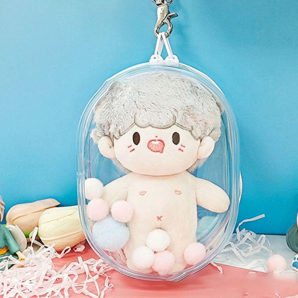 Multicolor Doll Display Box Transparent Storage Case Gift Clear Outdoor Bag