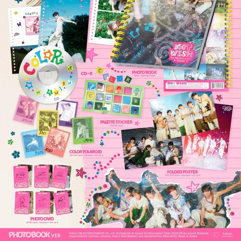 NCT WISH - [COLOR] 3rd Mini Album PHOTOBOOK Version