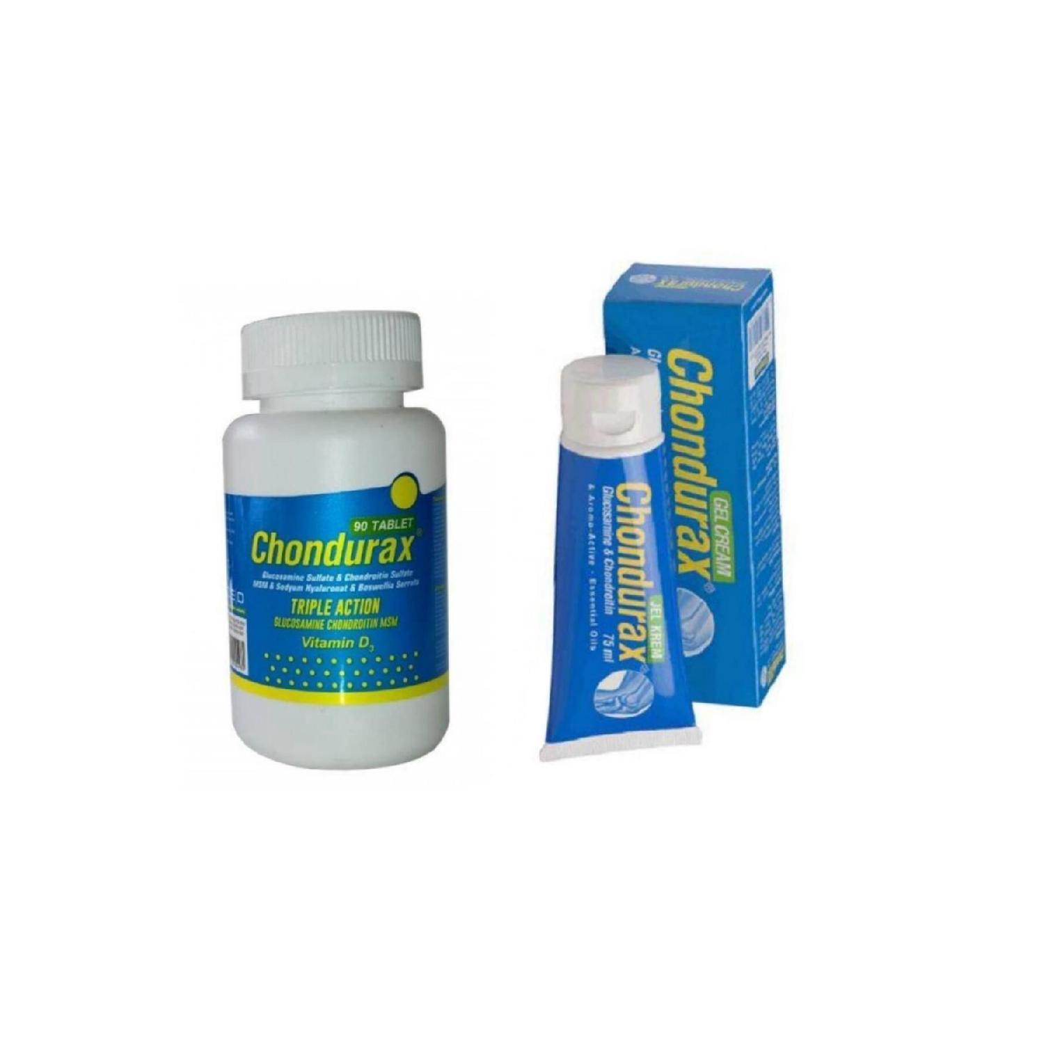 

Triple Action 90 Tablets Chondurax Gel 75ml