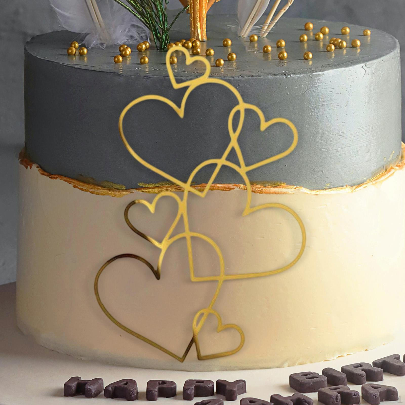 

Топпер для свадебного торта, подарок на девичник, украшение, минималистичное украшение для десерта, поделки для золотой