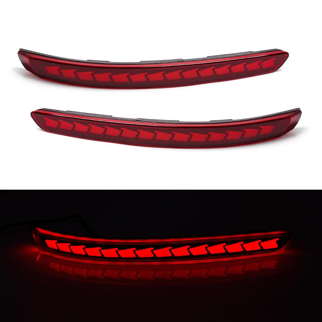 LED Heckstoßfänger Reflektorleuchten Für Kia PEGAS 2016 2017 2018 2019 2020 2025 2025 Laufende Bremsdynamische Blinkerleuchten 12V